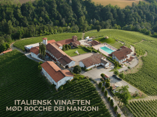 Italiensk vinaften med Rocche dei Manzoni
