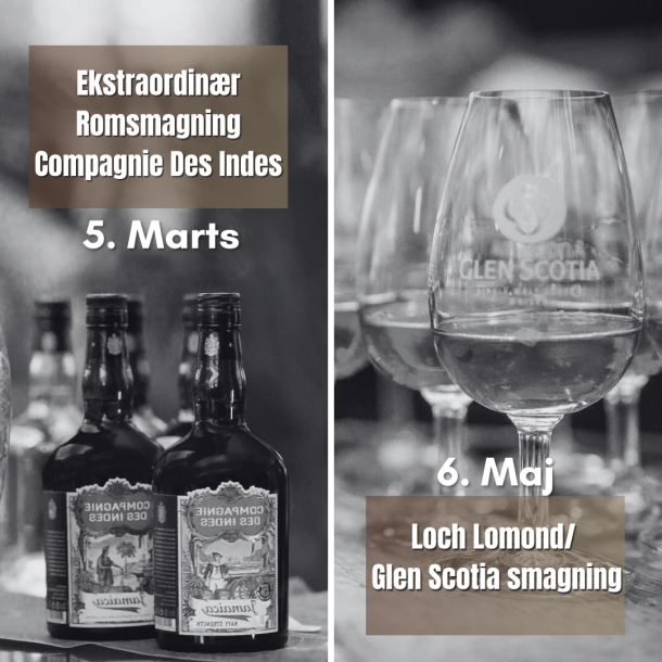 Dobbelt op p� spritus - Rom + Whisky Smagning 