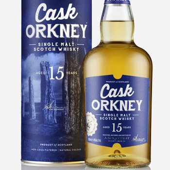 A. D. Rattray Cask Orkney 15 Years Old Single Malt Whisky 46% 70 cl.