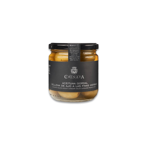 Chinata Gordal Oliven m. Hvidlg & Urter - 180g