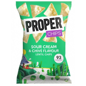 Proper Chips Sour Cream & Chive Lentil Chips 20g