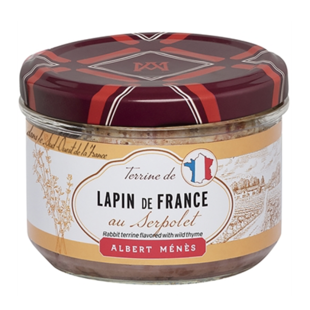 Albert M�n�s Terrine de Lapin de France (Pat� m/kanin) og vild timian 180g