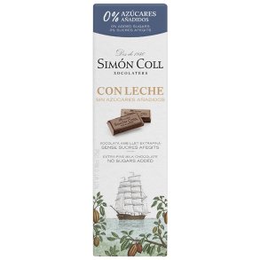 Sim�n Coll  Lys chokolade 34% - uden tilsat sukker- 25g
