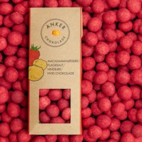 Anker Chokolade Macadamian�dder / salt / hindb�r / hvid chokolade