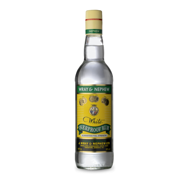 Wray &amp; Nephew Overproof White rum 63% 70cl.